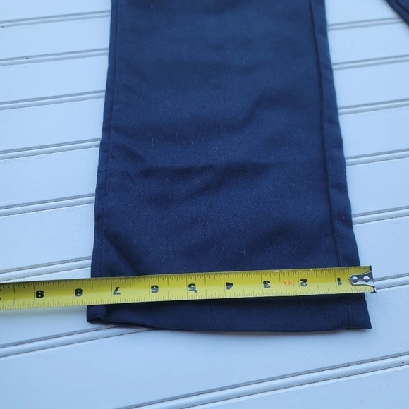 BOYS HUSKY GEORGE NO STAIN WRINKLE STRAIGHT FIT UNIFORM SCHOOL PANTS NAVY 10 H - Picture 2 of 10